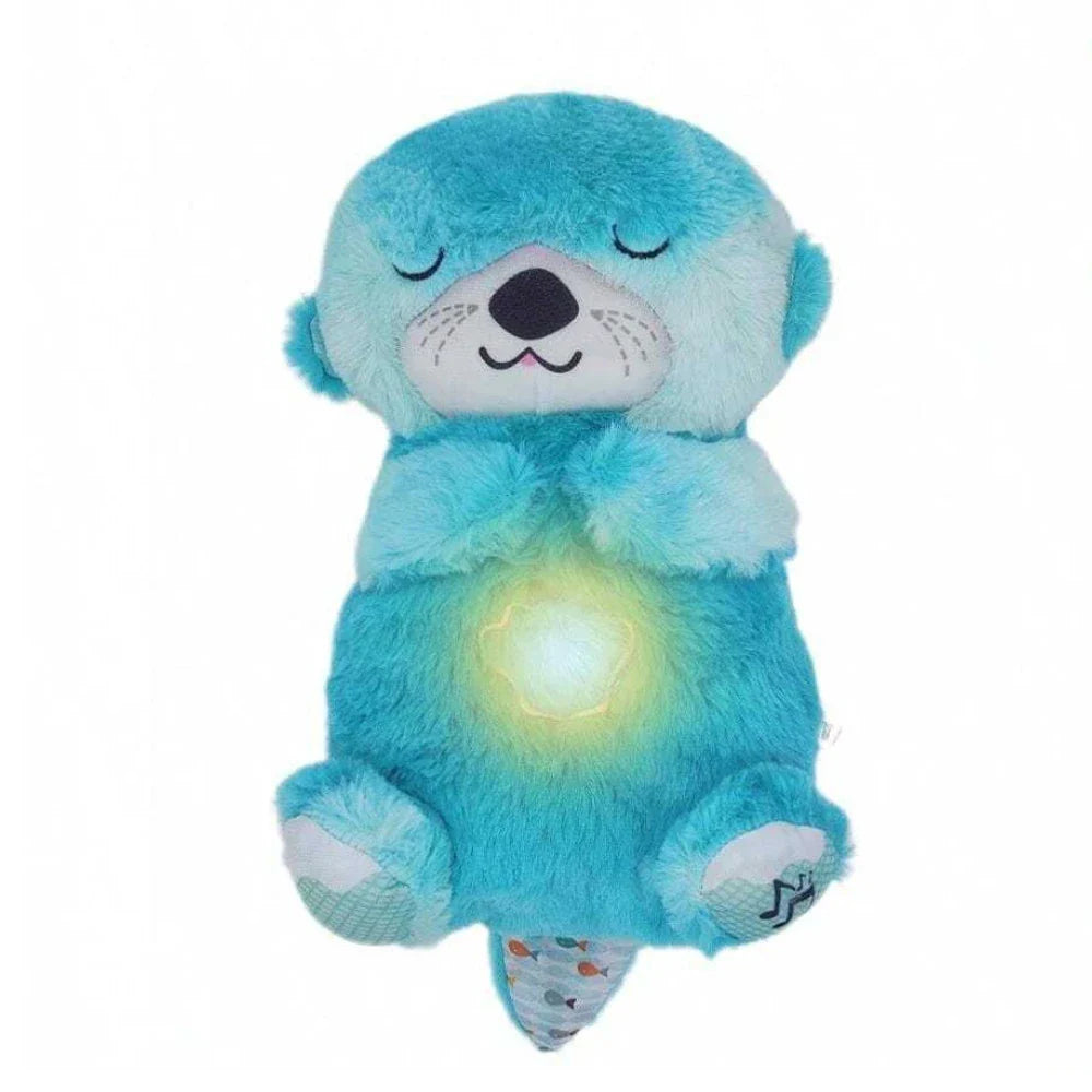 Sleepy Plushie Albastru, Jucarie Interactiva cu Efect de Respiratie in Somn