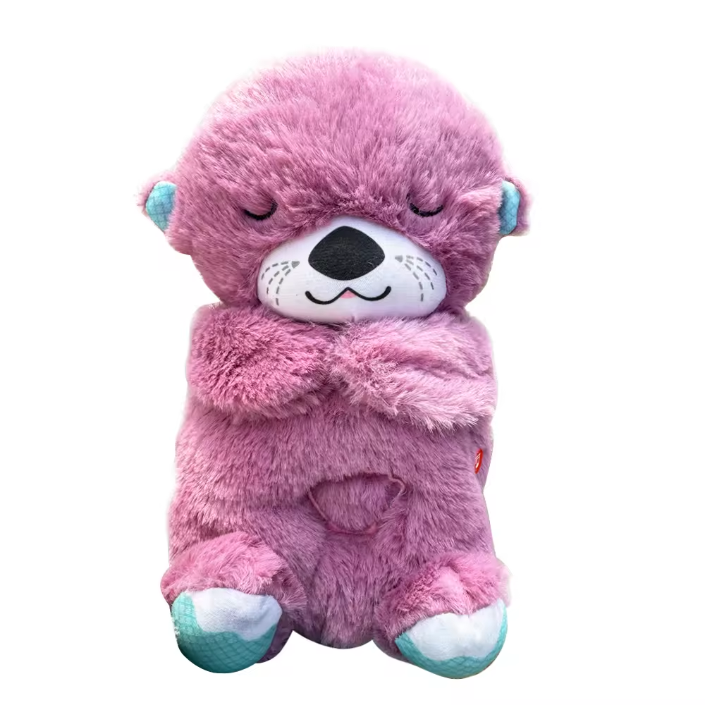 Sleepy Plushie Mov, Jucarie Interactiva cu Efect de Respiratie in Somn